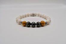 Load image into Gallery viewer, White Lava Beaded Bracelet