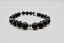 Load image into Gallery viewer, Black Lava Beaded Bracelet